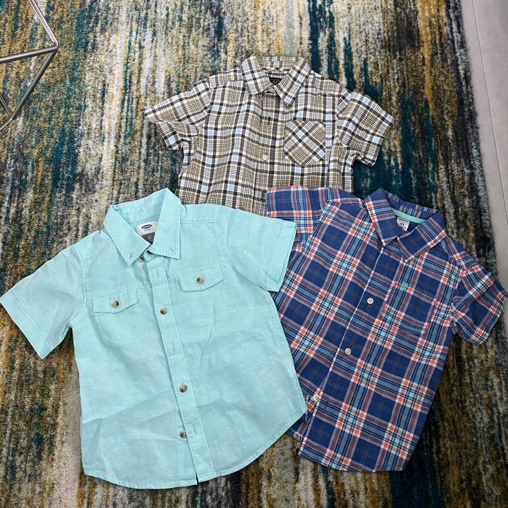 Boys Short Sleeve Button Down Bundle